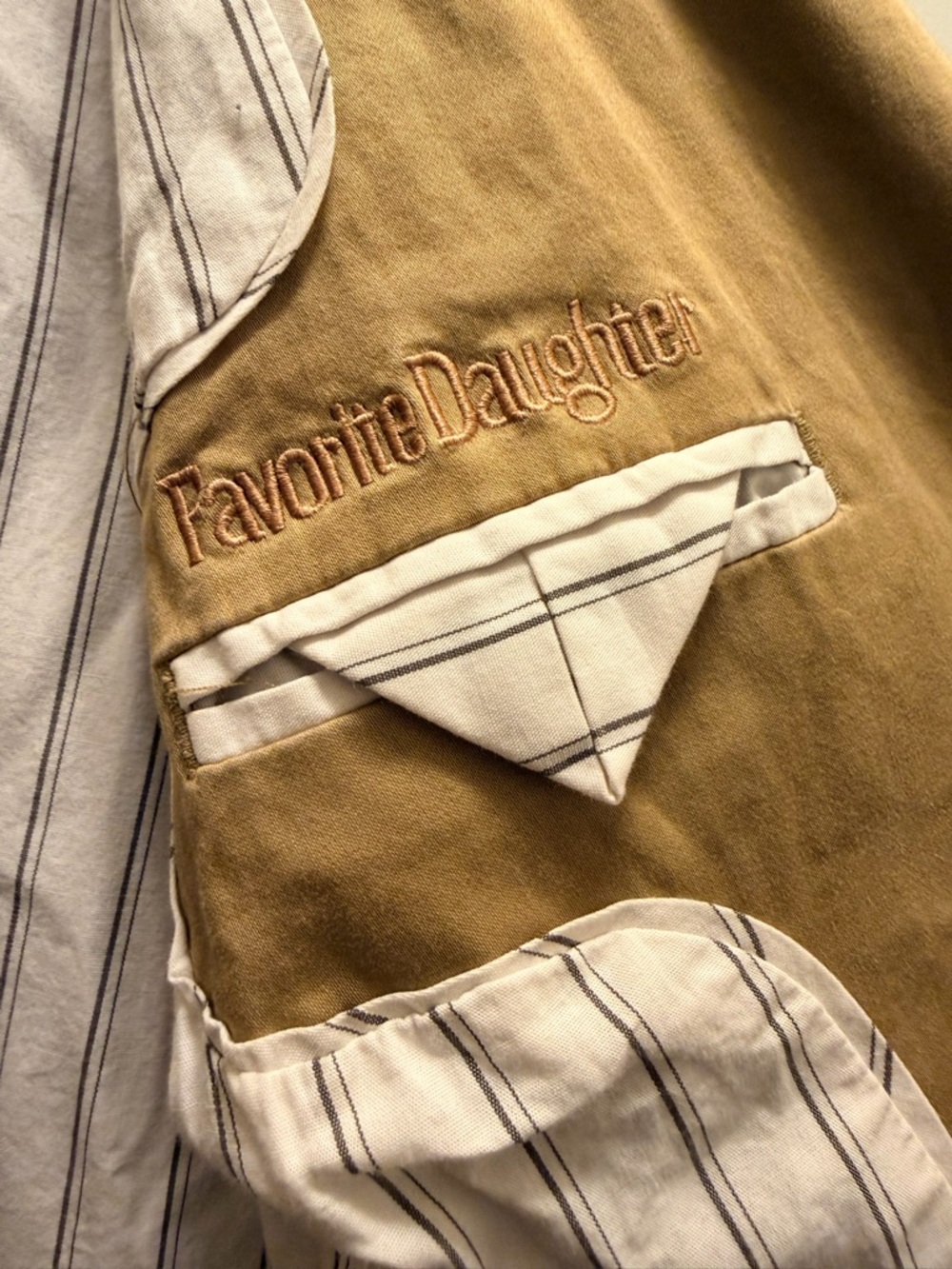 Favorite Daughter Long Tan Trench Coat - Picture 3 of 6